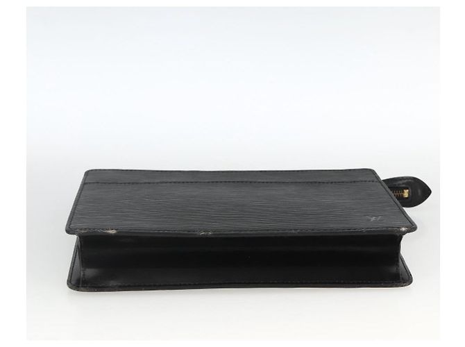 LOUIS VUITTON Pochette Uomo Epi Borsa a Mano Nera M52522 LV Auth YKZ275 Nero - vista 6