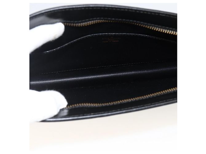 LOUIS VUITTON Pochette Uomo Epi Borsa a Mano Nera M52522 LV Auth YKZ275 Nero - vista 9