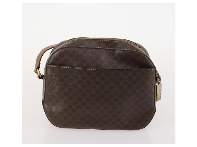 Céline CELINE Macadam Canvas Tasche aus PVC-Leder 4-Set Braun Beige Auth YKZ429 - Ansicht 15
