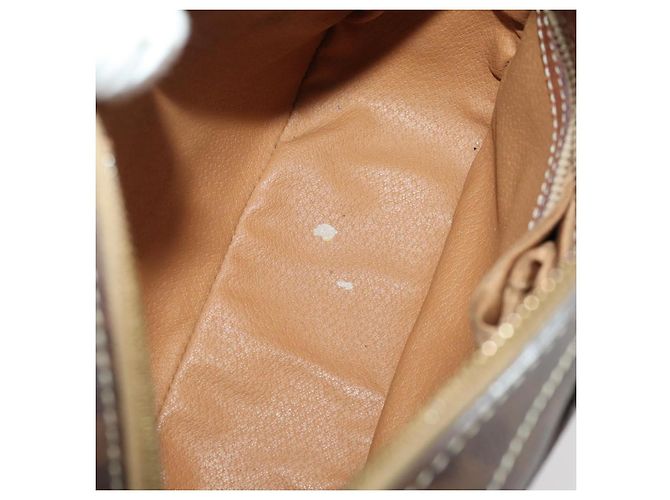 Céline CELINE Macadam Canvas Tasche aus PVC-Leder 4-Set Braun Beige Auth YKZ429 - Ansicht 20