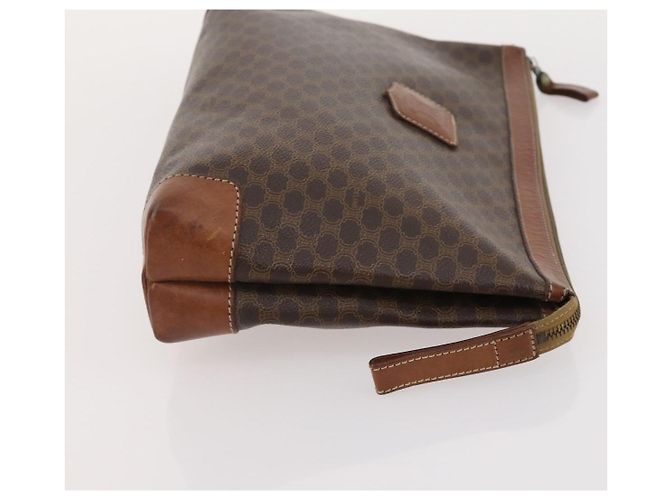 Céline CELINE Macadam Canvas Tasche aus PVC-Leder 4-Set Braun Beige Auth YKZ429 - Ansicht 23
