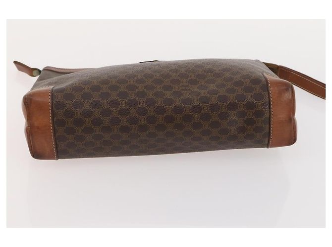 Céline CELINE Macadam Canvas Tasche aus PVC-Leder 4-Set Braun Beige Auth YKZ429 - Ansicht 25