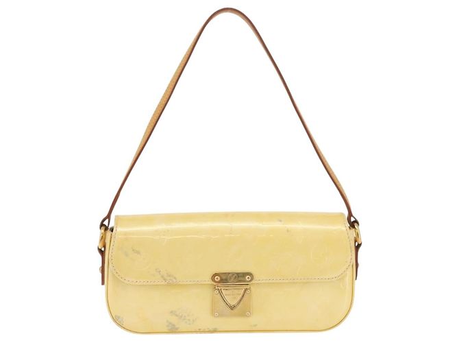 LOUIS VUITTON Borsa da Strada Malibu Monogram Vernis Perle M91507 LV Auth BAZ639 - vista 13