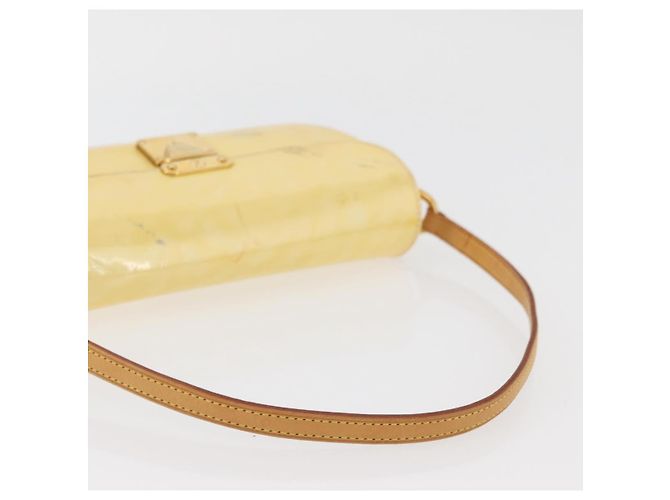 LOUIS VUITTON Borsa da Strada Malibu Monogram Vernis Perle M91507 LV Auth BAZ639 - vista 7