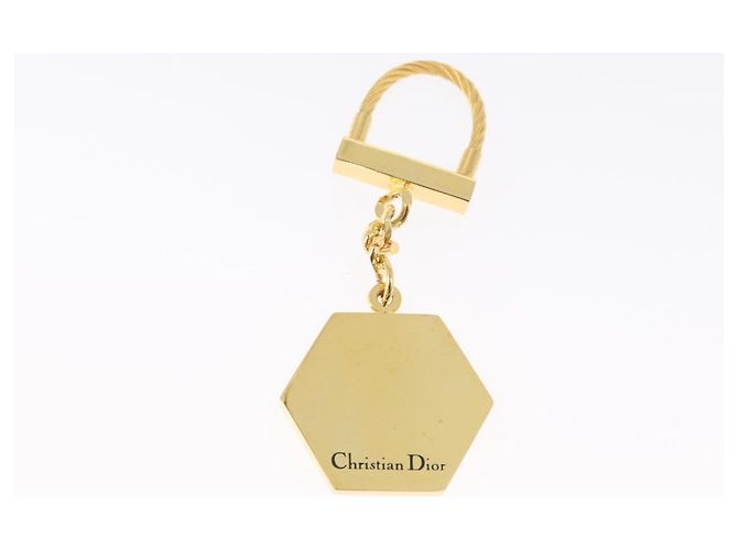 Portafoglio Christian Dior in pelle 3 pezzi Bordeaux Blu navy oro Auth ti3813 D'oro Bordò - vista 2