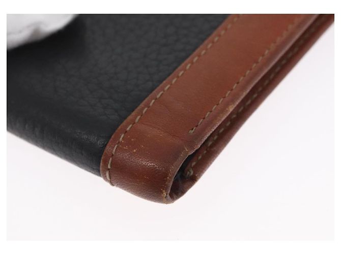 Portafoglio Christian Dior in pelle 3 pezzi Bordeaux Blu navy oro Auth ti3813 D'oro Bordò - vista 9
