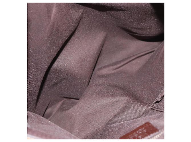Borsa a Spalla Gucci GG Canvas Web Sherry Line Beige Argento 169937 Auth gh1991 - vista 20