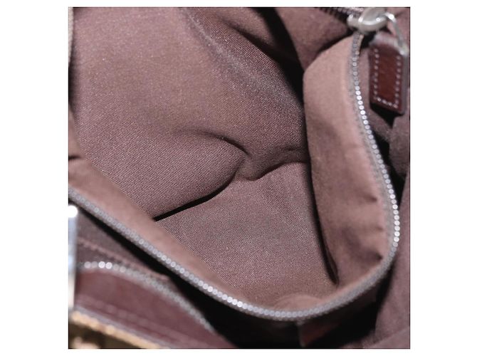 Borsa a Spalla Gucci GG Canvas Web Sherry Line Beige Argento 169937 Auth gh1991 - vista 24