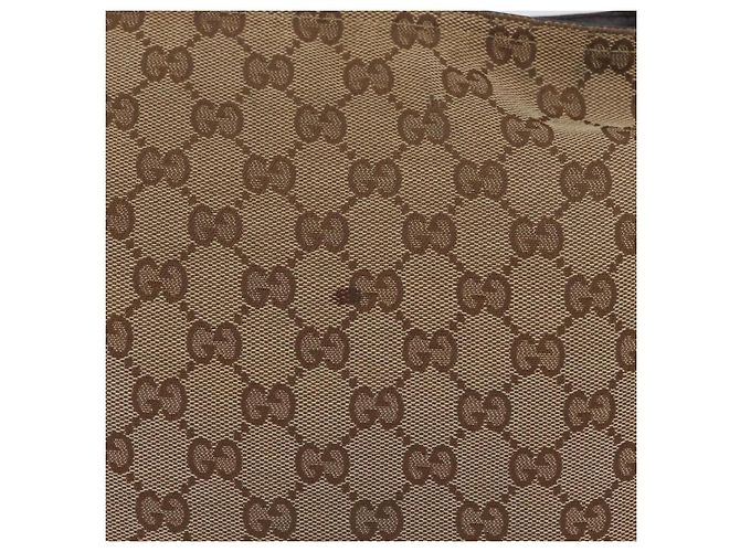 Borsa a Spalla Gucci GG Canvas Web Sherry Line Beige Argento 169937 Auth gh1991 - vista 4