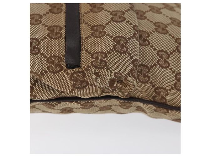 Borsa a Spalla Gucci GG Canvas Web Sherry Line Beige Argento 169937 Auth gh1991 - vista 6