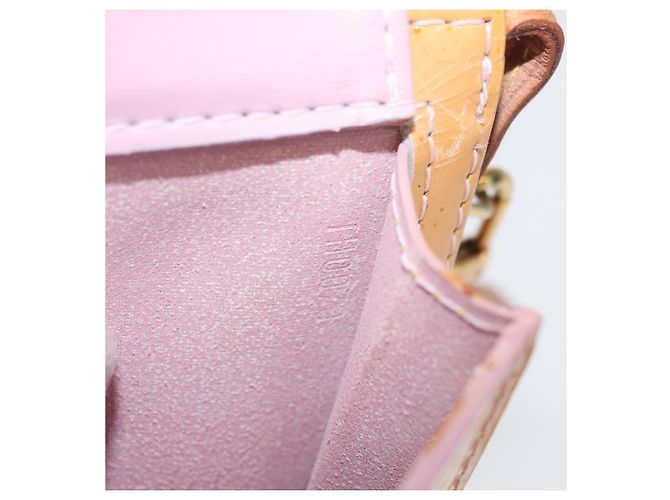 LOUIS VUITTON Pouch Motto Monogram Vernis Rosa Florentin M91034 LV Auth hk3609 - vista 12