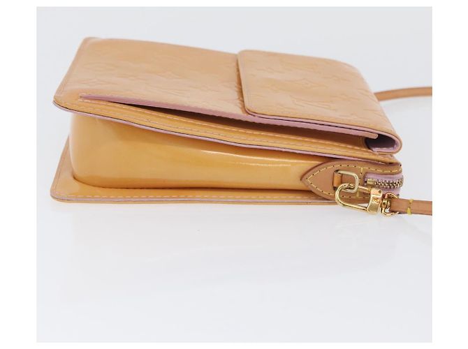 LOUIS VUITTON Pouch Motto Monogram Vernis Rosa Florentin M91034 LV Auth hk3609 - vista 3