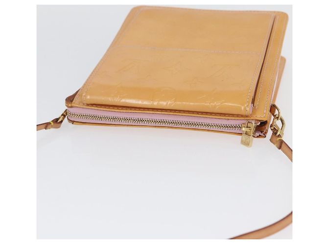 LOUIS VUITTON Pouch Motto Monogram Vernis Rosa Florentin M91034 LV Auth hk3609 - vista 6
