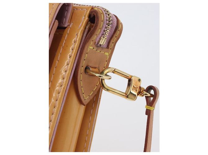 LOUIS VUITTON Pouch Motto Monogram Vernis Rosa Florentin M91034 LV Auth hk3609 - vista 9