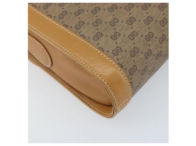 Gucci Borsa a Spalla Micro GG Supreme PVC Beige Oro Auth AMZ079 D'oro - vista 13