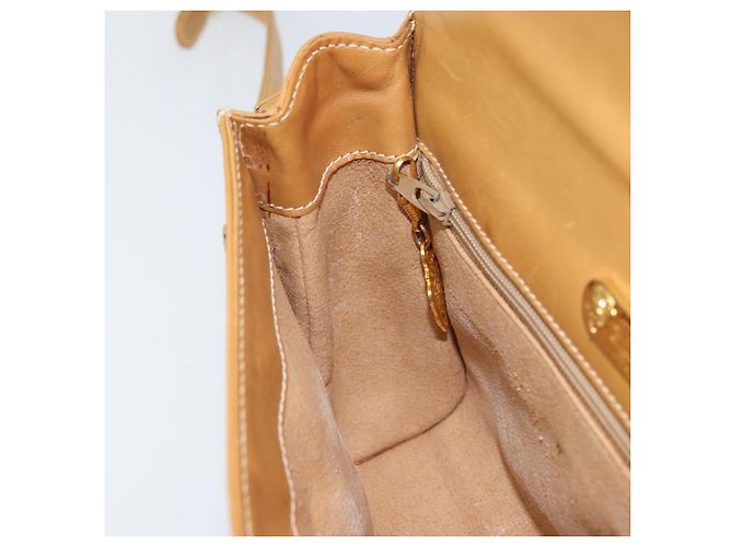 Gucci Borsa a Spalla Micro GG Supreme PVC Beige Oro Auth AMZ079 D'oro - vista 19