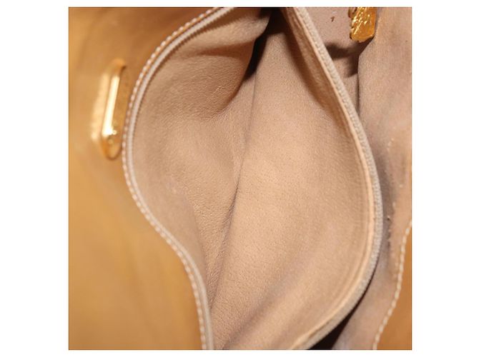Gucci Borsa a Spalla Micro GG Supreme PVC Beige Oro Auth AMZ079 D'oro - vista 21