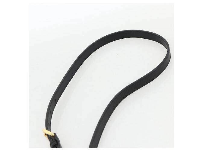 PRADA Borsa a Mano Nylon 2 vie Nero Oro Auth 172342SAV D'oro - vista 10