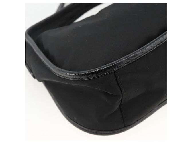 PRADA Borsa a Mano Nylon 2 vie Nero Oro Auth 172342SAV D'oro - vista 15