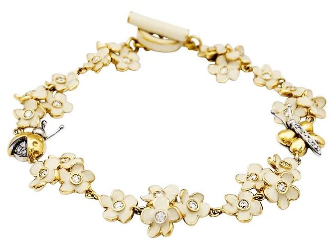 Bracciale Roberto Coin, oro rosa, diamanti, smalto. - vista 2