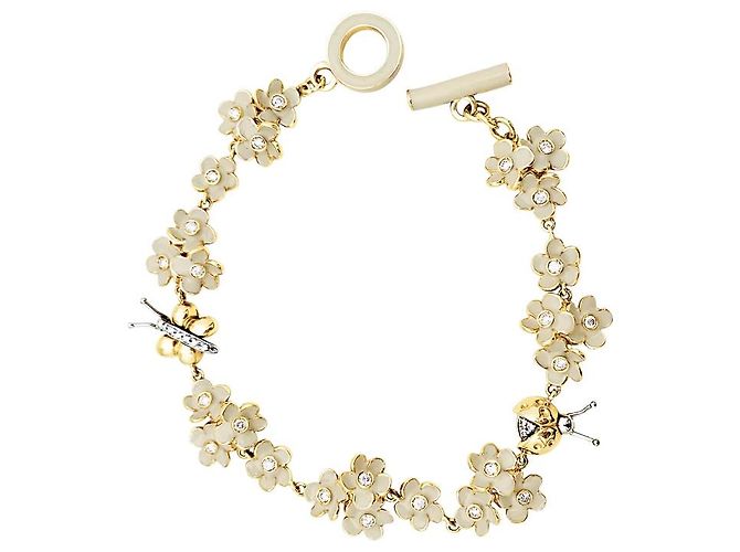 Bracciale Roberto Coin, oro rosa, diamanti, smalto. - vista 3