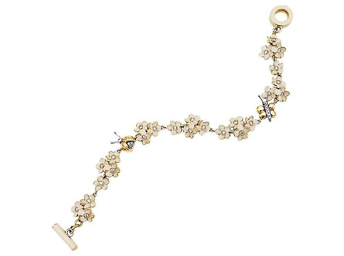 Bracciale Roberto Coin, oro rosa, diamanti, smalto. - vista 4