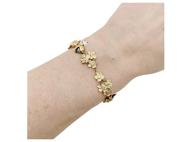 Bracciale Roberto Coin, oro rosa, diamanti, smalto. - vista 7