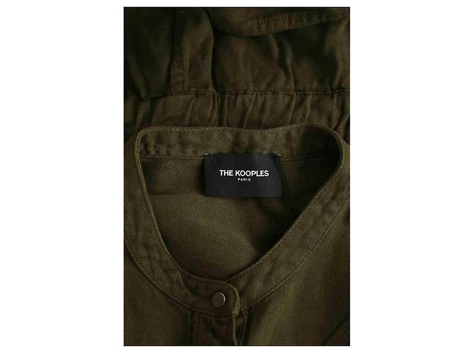 Tuta in cotone kaki The Kooples - vista 6
