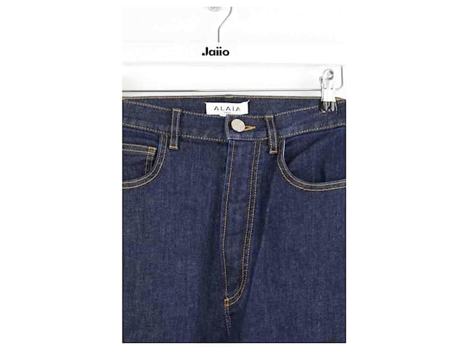 Alaïa Jeans bootcut blu - vista 2