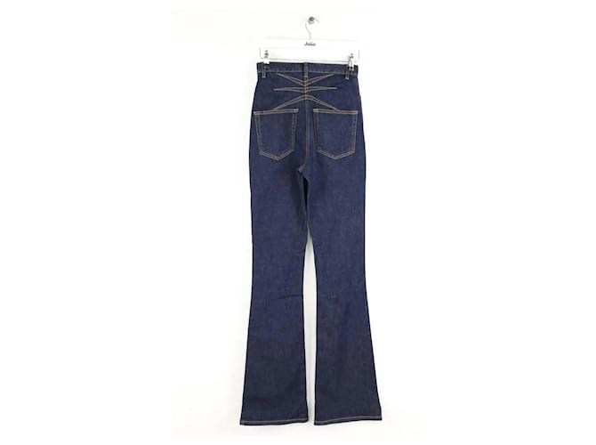 Alaïa Jeans bootcut blu - vista 3