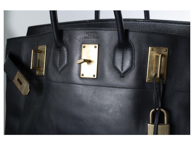 Hermès, rara vintage 50 Hermès Hac in nero - vista 6