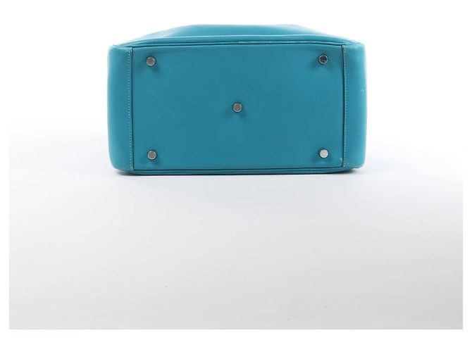 Borsa Hermès Lindy 30 Veau Swift 2Way in Turchese K: 2007 Blu - vista 6
