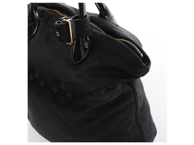 Borsa a spalla Louis Vuitton Lockit Verticals MM Monogram Désil in blu navy M93842 Nero - vista 7