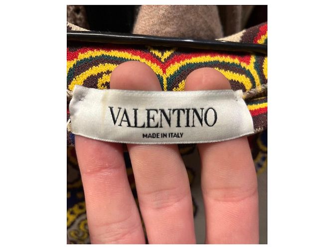 Vestido ajustado estampado beige Valentino NWOT Talla M Pre-owned - vista 5