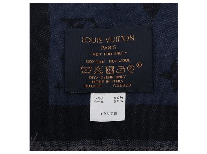 Louis Vuitton Monogram Große Etoile Schal Blau - Ansicht 3