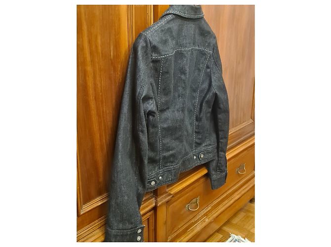 Gianfranco Ferré Jeansjacke Schwarz - Ansicht 11