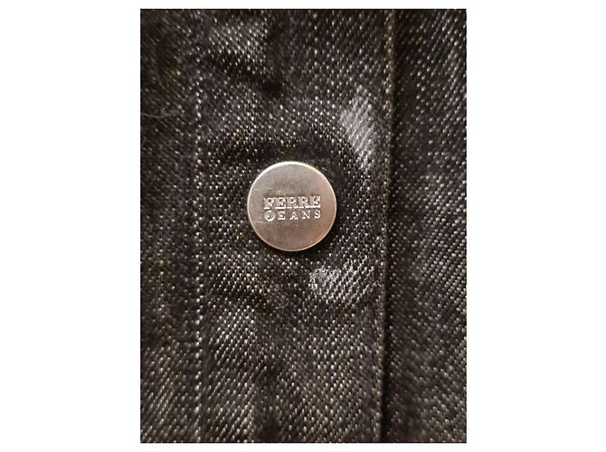 Gianfranco Ferré Jeansjacke Schwarz - Ansicht 3