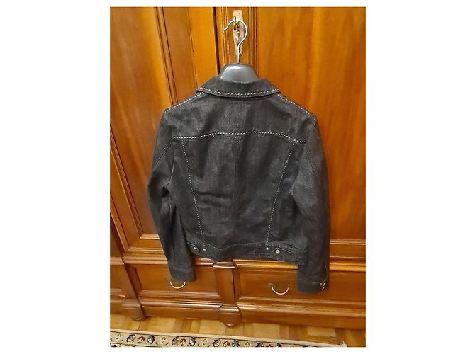 Gianfranco Ferré Jeansjacke Schwarz - Ansicht 9