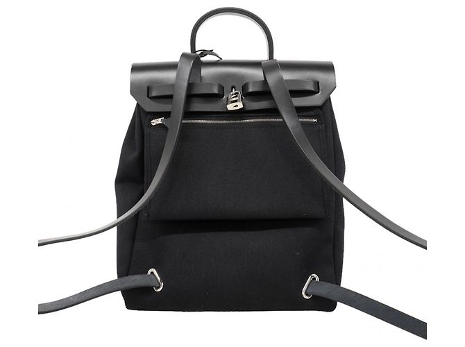 Hermès Mochila/Daypack Herbag Zip Add MM Hermes Negro - vista 9