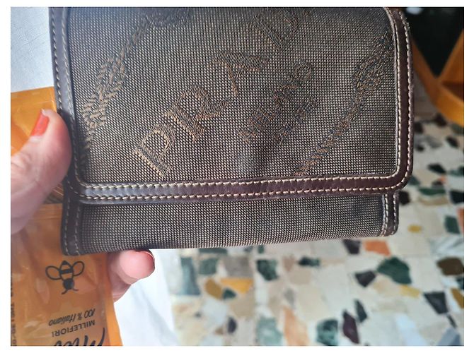 Prada Brown Canvas Wallet - view 2
