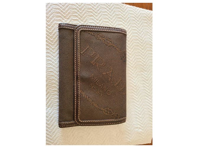 Prada Brown Canvas Wallet - view 4