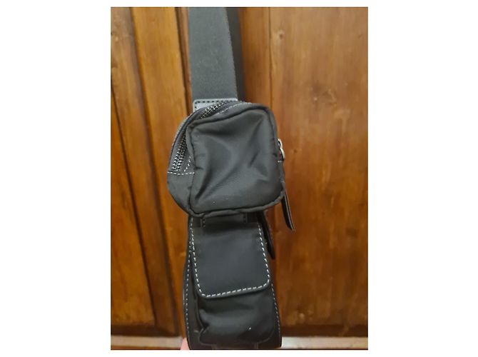 Borsa a tracolla Pierre Cardin in nylon nero - vista 3