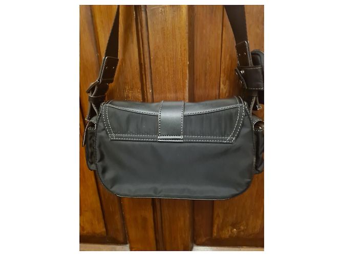 Borsa a tracolla Pierre Cardin in nylon nero - vista 5