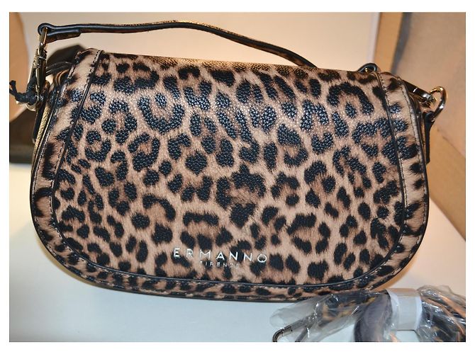 Borsa Ermanno Scervino Stampa Leo in Ecopelle Multicolore - vista 5