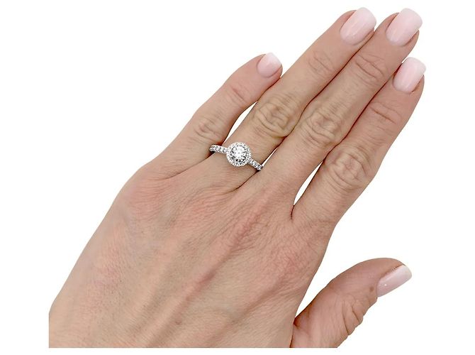 Anello Cartier, "Destinée", platino e diamanti. - vista 6