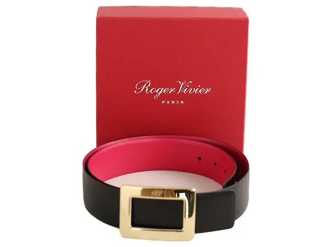 Roger Vivier Cintura in pelle nera Nero - vista 5