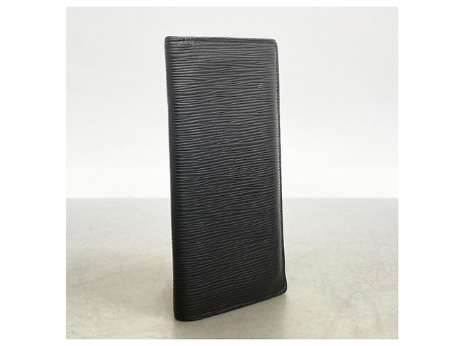 Cartera Larga Brazza de Cuero Epi Louis Vuitton Negro - vista 2