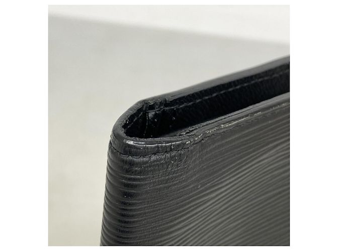 Cartera Larga Brazza de Cuero Epi Louis Vuitton Negro - vista 6