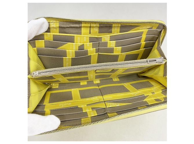 Hermès Azap Lang Wallet in Limette Golden - Ansicht 3