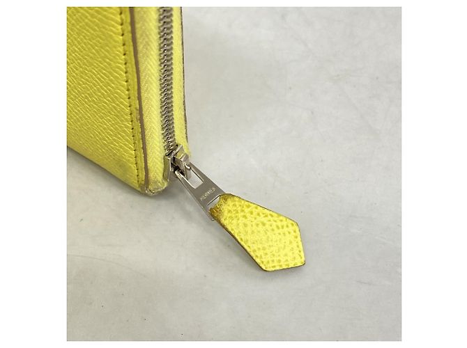 Hermès Azap Lang Wallet in Limette Golden - Ansicht 7